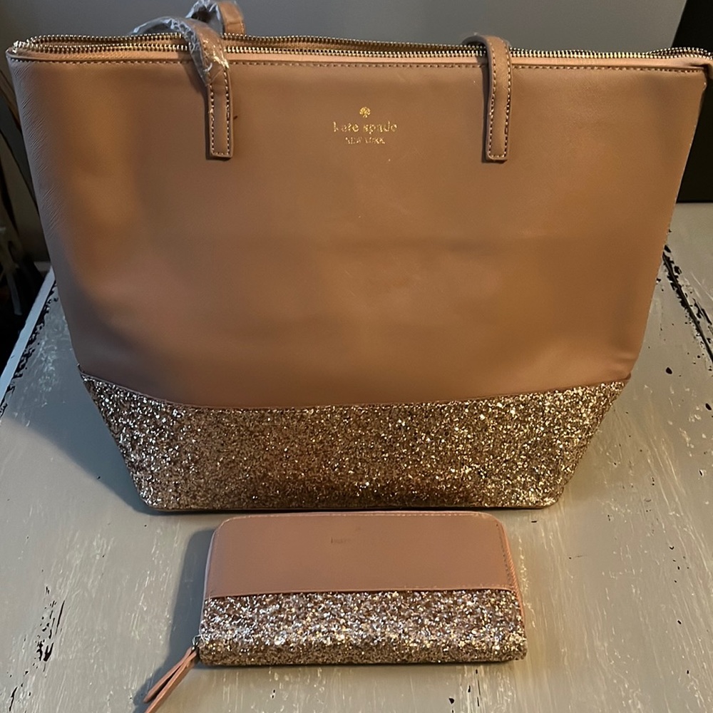 Rose gold purse